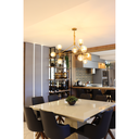 Ver imagem 6 de Lustre Pendente Jabuticaba Dourado Bola Molecular Âmbar Moderno Sala Quarto Salão Inl80