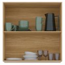 Ver imagem 6 de Armário de Cozinha 80cm 2 Portas de Vidro Minsk Freijó Z06 - Mpozenato