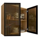 Ver imagem 7 de Armário de Cozinha 80cm 2 Portas de Vidro Minsk Freijó Z06 - Mpozenato