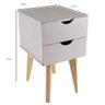 Mesa de Cabeceira 2 Gavetas Smile Falkk - 2