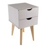 Mesa de Cabeceira 2 Gavetas Smile Falkk - 1