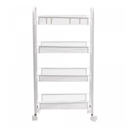 Carrinho Organizador com Rodinhas Branco 44cm X 26cm X 83cm - 2