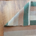 Ver imagem 3 de Tapete Artesanal Algodão Listrado Botanique 250 X 250 Verde Marrom