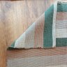 Tapete Artesanal Algodão Listrado Botanique 250 X 250 Verde Marrom - 3