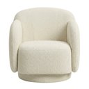Ver imagem 6 de Poltrona Decorativa Avany Base Giratória Bouclé Off White - Nexta Casa