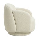 Ver imagem 4 de Poltrona Decorativa Avany Base Giratória Bouclé Off White - Nexta Casa