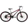 Bicicleta Aro 29 Lançamento Tamanho 13 Rebaixado em Aço 12 Velocidades Freio a Disco - Branco/Rosa - 6