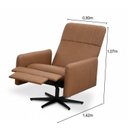 Ver imagem 4 de Poltrona Haut Giratória 360° Decorativa Luxo Moderna Confortável Premium Livintus Leather