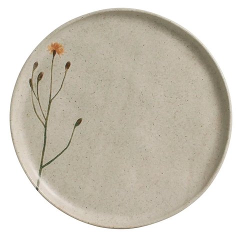 Prato Raso de Cerâmica Stoneware Campestre 27,5cm 1 Peça - Porto Brasil