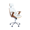 Ver imagem 4 de Cadeira de Escritório Ergonômica Giratória Fratini Kopenhagen Presidente Apoio Cabeça Office Branca