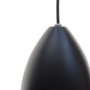 Ver imagem 3 de Kit 2 Pendente Soft Poptem Cone Aluminio Preto e Dourado Luminária Lustre 18cm Sala