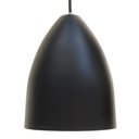 Ver imagem 5 de Kit 2 Pendente Soft Poptem Cone Aluminio Preto e Dourado Luminária Lustre 18cm Sala