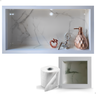 Nicho de Porcelanato com Porta Papel Branco Carrara 60x32cm Lomina - 4