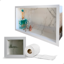 Ver imagem 5 de Nicho de Porcelanato com Porta Papel Branco Carrara 60x32cm Lomina
