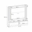 Ver imagem 3 de Home Suspenso Ambiente Brasil Nature Off White Hb Móveis