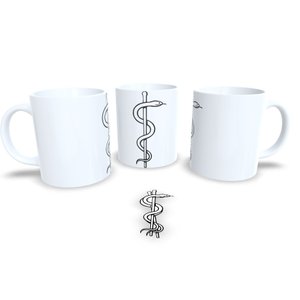 Minha Profissão, Meu Orgulho  Canecas Simbolos das Profissões Medicina