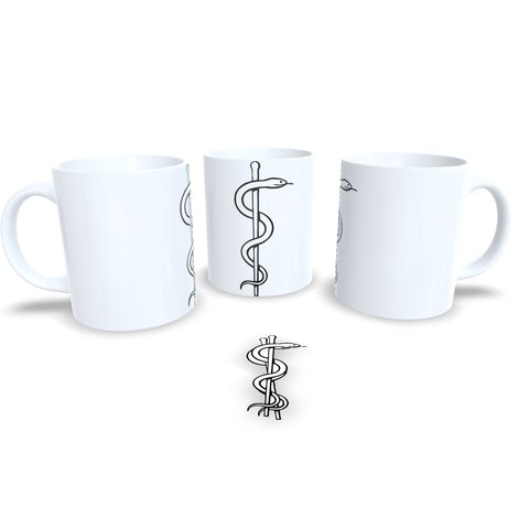 Minha Profissão, Meu Orgulho  Canecas Simbolos das Profissões Medicina