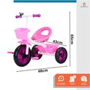 Ver imagem 4 de Triciclo Infantil Pedal 3 Rodas Passeio Bicicleta Segurança Jony - Baby Style