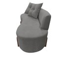 Ver imagem 3 de Namoradeira Sofá Feijão Luna Orgânica Suede Cinza