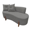 Ver imagem 2 de Namoradeira Sofá Feijão Luna Orgânica Suede Cinza
