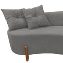 Ver imagem 5 de Namoradeira Sofá Feijão Luna Orgânica Suede Cinza
