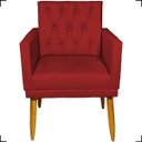 Ver imagem 4 de Kit Namoradeira Decorativa Para Sala Capitonê Com Base + 4 Poltronas Para Recepção Suede