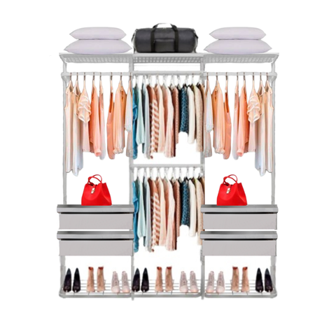 Closet Aramado - Linear Clr221 com Gaveta - 1,90m - Branco