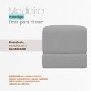 Ver imagem 7 de Kit 2 Puffs Sense Bouclé Premium Assento Extra Decorativo para Sala Quarto Design Moderno Cinza