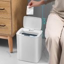 Ver imagem 2 de Lixeira Automatica 14L Cesto de Lixo com Sensor Inteligente para Cozinha Banheiro Casa Moderna Luxo