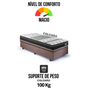 Ver imagem 7 de Base Box Baú 88x188 Suede Marrom com Colchão Gransleep Molas Verticoil