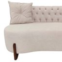 Ver imagem 5 de Sofá 2 Lugares Orgânico Curvo Tókio 150cm Couro Bege
