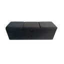 Ver imagem 4 de RECAMIER PUFF BAÚ SAPATEIRA COM GAVETA 1,38 CM PARA CAMA BOX PADRÃO - PRETO VELUDO