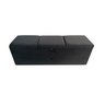 RECAMIER PUFF BAÚ SAPATEIRA COM GAVETA 1,38 CM PARA CAMA BOX PADRÃO - PRETO VELUDO - 4