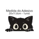 Ver imagem 4 de Adesivo Gatinho Espiando Preto Decorativo G