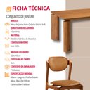 Ver imagem 6 de Sala de Jantar Mesa Nala 220cm Tampo Laminado Canto Moeda com 8 Cadeiras Solaris Soft