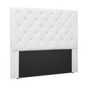 Ver imagem 1 de Cabeceira Cama Box Casal King Dora Estofada em Corino Branco Loja Sheep
