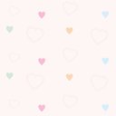 Ver imagem 1 de Papel de Parede Baby Corações Coloridos e Rosa - 3,30x0,50m