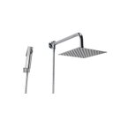 Ver imagem 1 de Ducha Chuveiro Inox 20 Cm com Desviador e Ducha Manual