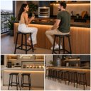 Ver imagem 5 de 6 Banquetas Baixa de Bancada Ilha Compacta Resistente Bares Restaurantes