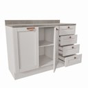 Ver imagem 3 de Balcão para Pia 120cm Arizona CabeCasa MadeiraOriginals Branco