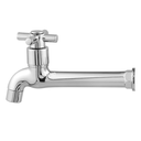 Ver imagem 5 de Torneira Tanque Jardim Cozinha Parede ABS 1058 C-31 ¼ Volta:Prateado
