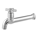 Ver imagem 2 de Torneira Tanque Jardim Cozinha Parede ABS 1058 C-31 ¼ Volta:Prateado