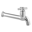 Ver imagem 3 de Torneira Tanque Jardim Cozinha Parede ABS 1058 C-31 ¼ Volta:Prateado
