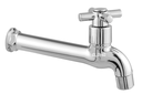 Ver imagem 3 de Torneira Tanque Jardim Cozinha Parede ABS 1058 C-31 ¼ Volta:Prateado