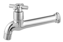 Ver imagem 1 de Torneira Tanque Jardim Cozinha Parede ABS 1058 C-31 ¼ Volta:Prateado