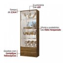 Ver imagem 2 de Cristaleira 2 Portas Vidro 2 Gavetas Esmeralda Plus Mavaular