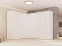 Ver imagem 1 de Guarda-Roupa Casal Modulado de Canto 11 Portas 4 Gavetas Multimóveis Branco
