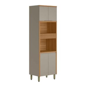 Paneleiro Torre Quente Allure 0,70m Linea Jequitiba/gris Fosco