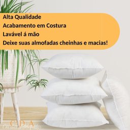 Refil Enchimento Almofada Retangular  Baguete 35x55cm Ideal para Capas 30x50cm - 4