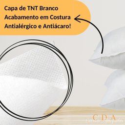 Refil Enchimento Almofada Retangular  Baguete 35x55cm Ideal para Capas 30x50cm - 5
